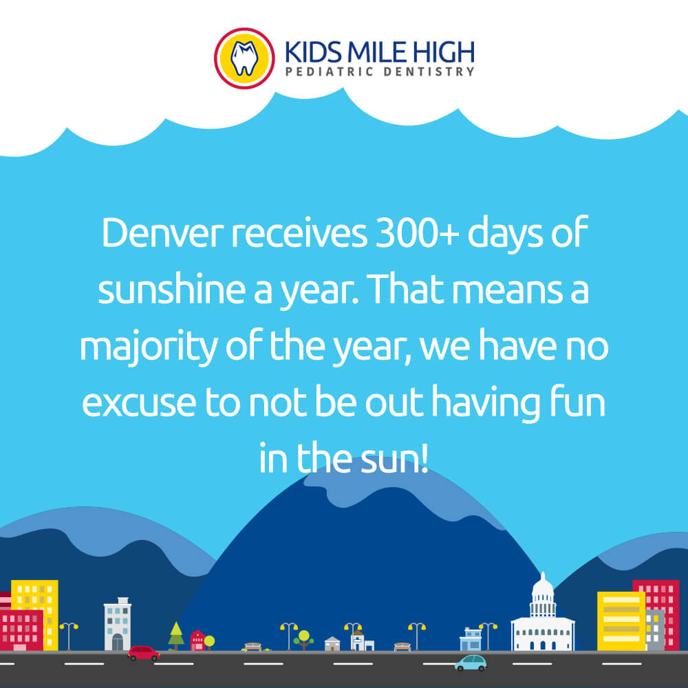 300+ of sunshine! Well, looks like we should be called the sunshine state! #Denver #FunFacts