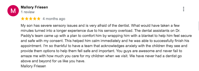 Dentist Testimonials - Mallory Friessen